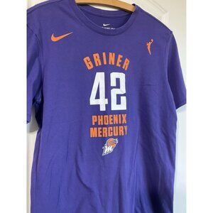 Nike Phoenix Mercury Griner 42‎ WNBA Shirt M Purple Graphic Basketball Dri-fit